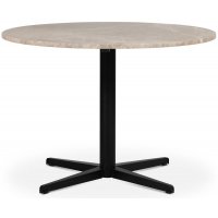 SOHO spisebord Ø105 cm - Matt svart kryssfot / Beige Empradore SOHO spisebord Ø105 cm - Matt svart kryssfot / Beige Empradore