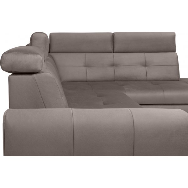 Matras hjørnesovesofa med åpen ende høyre - Grå Matras hjørnesovesofa med åpen ende høyre - Grå