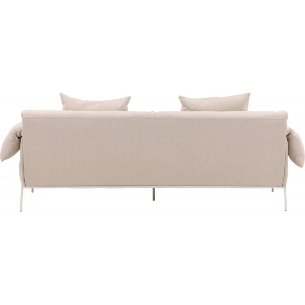 cker 3-seters sofa - Beige/hvit