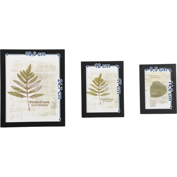 Jasmina fotoramme, 10 stk - Sort Jasmina fotoramme, 10 stk - Sort