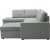 Trn gr U-sofa kabriolet med oppbevaring - vendbar + Flekkfjerner for mbler