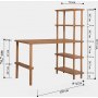 Nano skrivebord 120x70 cm - Furu