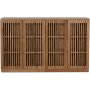 Level sideboard med drer i ribber B140 cm - Eik