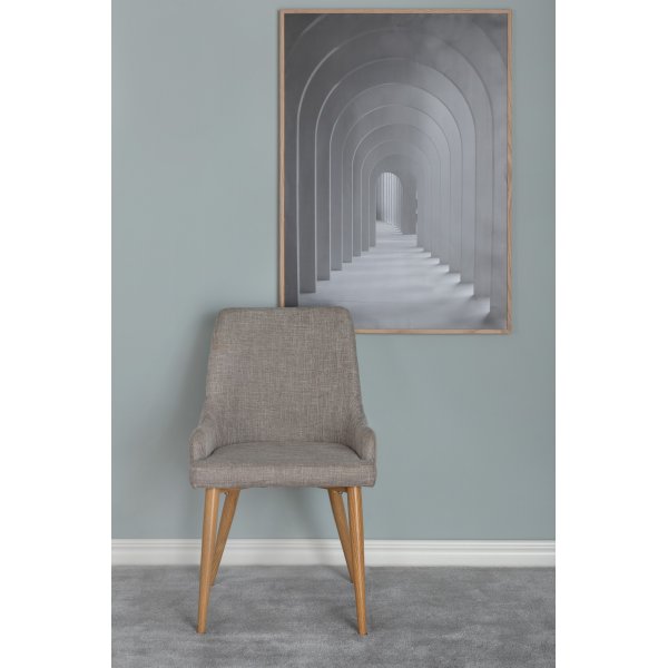 Paradis spisestol - Lysegr/eik