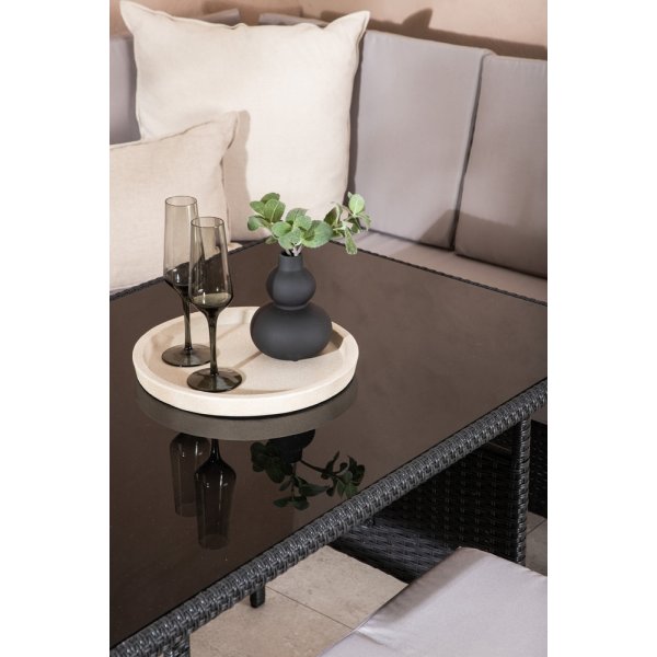 Knock hjørnesofagruppe - Sort/grå Knock hjørnesofagruppe - Sort/grå