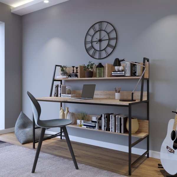 Demir skrivebord 140 x 60 cm - Eik Demir skrivebord 140 x 60 cm - Eik