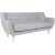Monte 3-seters sofa - Lys gr/bk