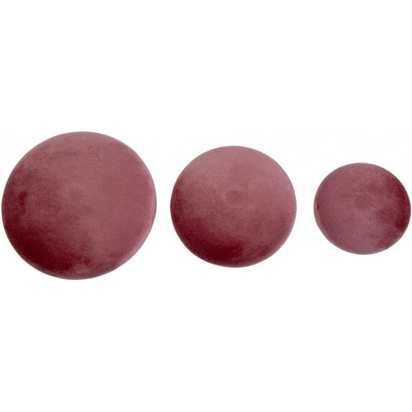 Giza Veggknapper for oppheng - Rosa / messing - 3 stk Giza Veggknapper for oppheng - Rosa / messing - 3 stk