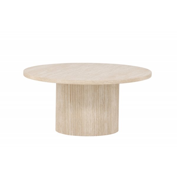 H�r�n sofabord �80 - Beige travertin