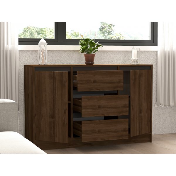 Onat skjenk - Valnøtt/antrasitt Onat skjenk - Valnøtt/antrasitt