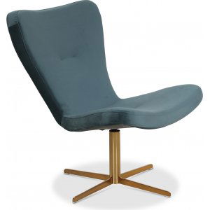 Spekeröd designer lenestol - Petroleum (Fløyel) / Messing + Møbelføtter Spekeröd designer lenestol - Petroleum (Fløyel) / Messing + Møbelføtter