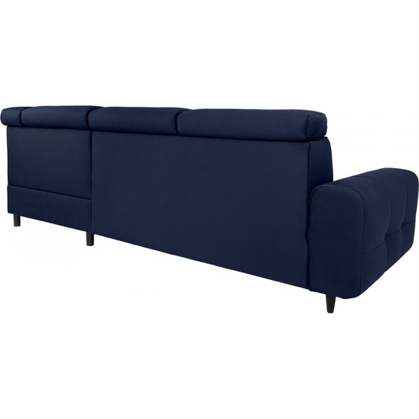 Matras hj�rnesovesofa med �pen ende h�yre - Bl�