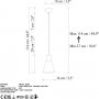 Kono taklampe 6362 - Vintage