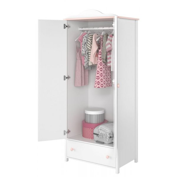 Stephany garderobe - Hvit/rosa Stephany garderobe - Hvit/rosa