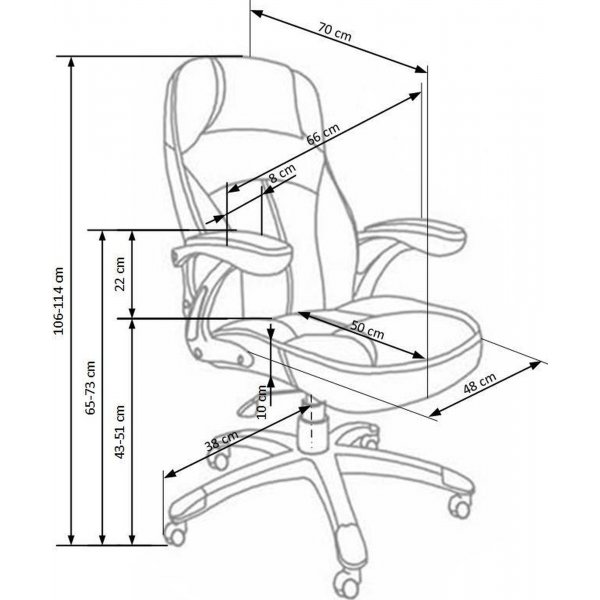 Kayla kontorstol - Brun Kayla kontorstol - Brun