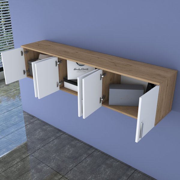 Esa overskap - Valnøtt/hvit Esa overskap - Valnøtt/hvit