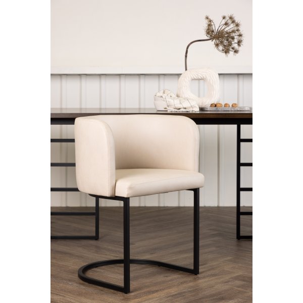 Simrishamn lenestol - Beige/svart Simrishamn lenestol - Beige/svart