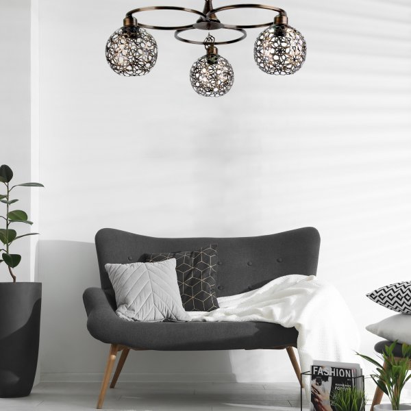 Olimpia taklampe - Gull/svart Olimpia taklampe - Gull/svart