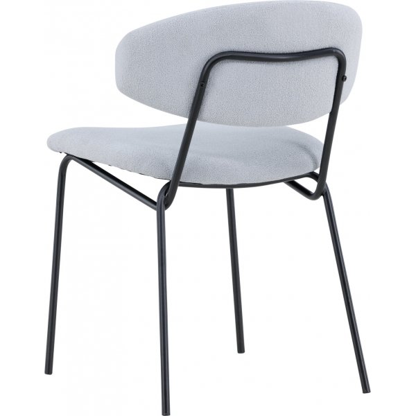 Chico spisestol - Blå bouclé Chico spisestol - Blå bouclé