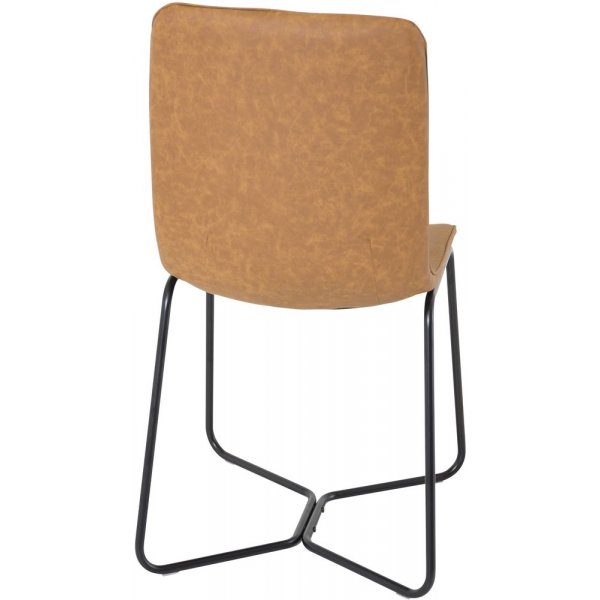 Spisestol Montego - Svart / Brun PU Spisestol Montego - Svart / Brun PU