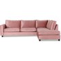 Brandy Loungesofa pen anslutning hyre - Dusty pink (Flyel)