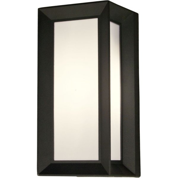 Vegglampe Box - Mrk gr