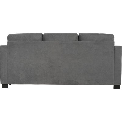 Atlas 3-seter sofa med hy rygg - Gr chenille + Mbelpleiesett for tekstiler