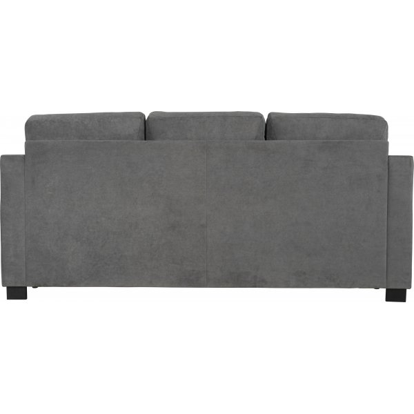 Atlas 3-seter sofa med hy rygg - Gr chenille
