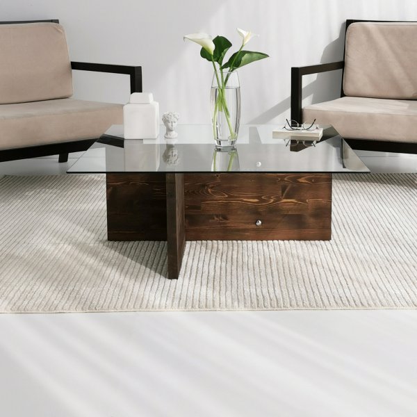 Glory salongbord 90 x 90 cm - Valnøtt Glory salongbord 90 x 90 cm - Valnøtt