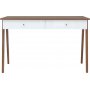 Heda skrivebord 120,5 x 60 cm - Hvit/lerk