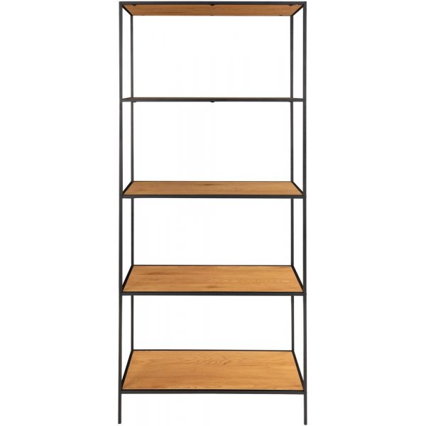 Vita hylle - svart / eik imitasjon