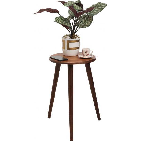 Troika sidebord Ø40 cm - Valnøtt Troika sidebord Ø40 cm - Valnøtt