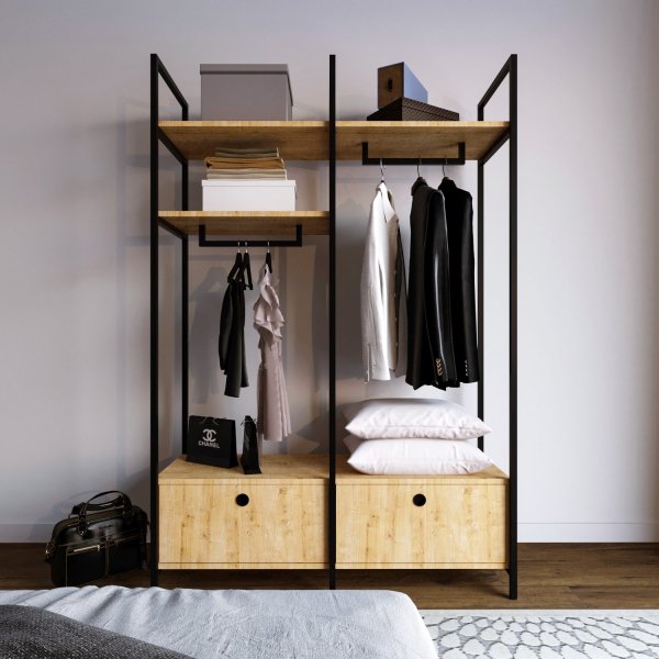 Limbo hallmøbler 638 - Eik/sort Limbo hallmøbler 638 - Eik/sort