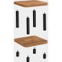 Juno sidebord 35 x 35 cm - Sort/furu