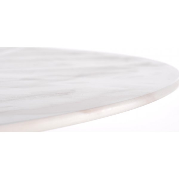 Casemiro spisebord Ø90 cm - Hvit marmor/gull Casemiro spisebord Ø90 cm - Hvit marmor/gull