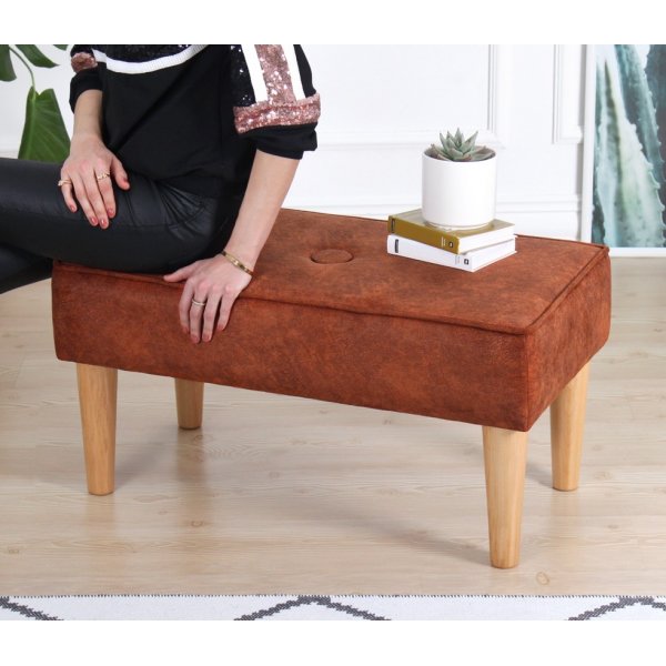 Firkantet krakk - Oransje