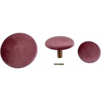 Giza Veggknapper for oppheng - Rosa / messing - 3 stk Giza Veggknapper for oppheng - Rosa / messing - 3 stk