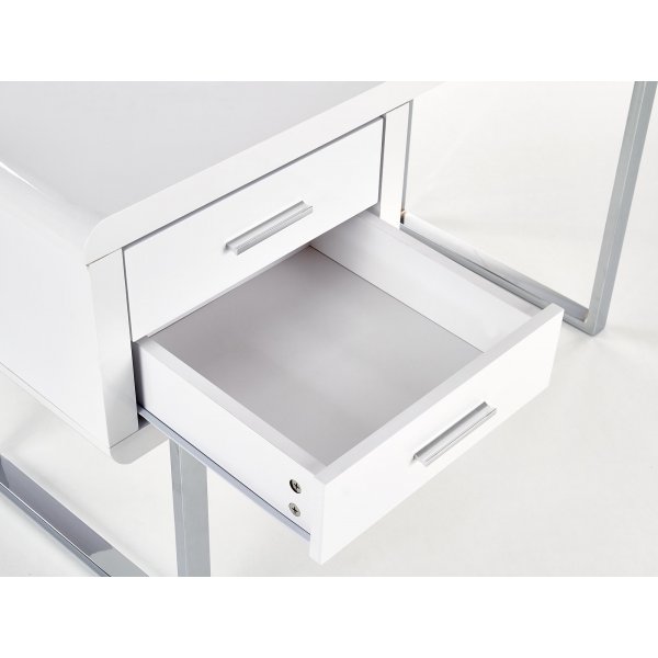 Fernanda skrivebord - Hvit/krom Fernanda skrivebord - Hvit/krom