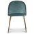 Giovani velvet stol - Antikkgrnn/Messing