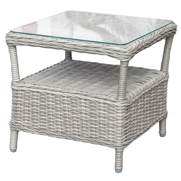 Balkongsett; 2 stoler og bord 48 x 48 cm gr/rotting - Tor/Merkur