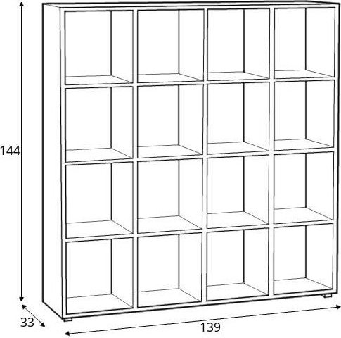 Altea bokhylle - Eik Altea bokhylle - Eik