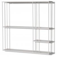 Trix vegghylle 60x60 cm - Hvitt metall Trix vegghylle 60x60 cm - Hvitt metall