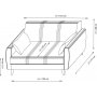 Zaden 2-seters sovesofa - Lys gr