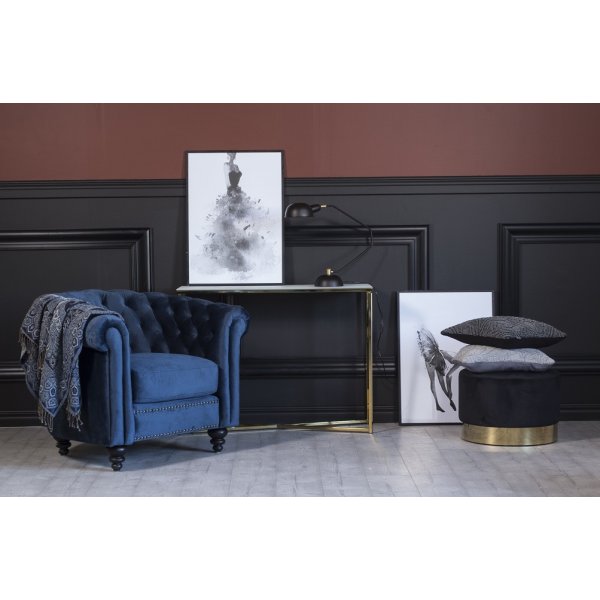 Chesterfield Royal lenestol - Mørk blå fløyel Chesterfield Royal lenestol - Mørk blå fløyel