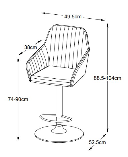Blocks barkrakk i gr PU setehyde 75-89 cm