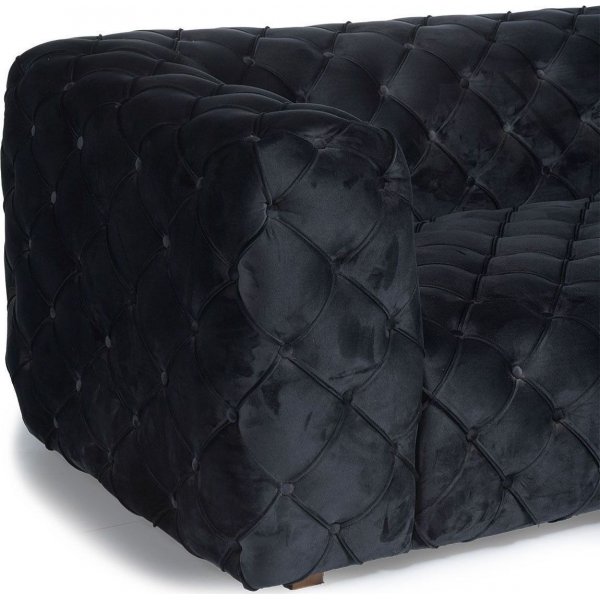 Zeus 4-seters sofa - Svart Zeus 4-seters sofa - Svart