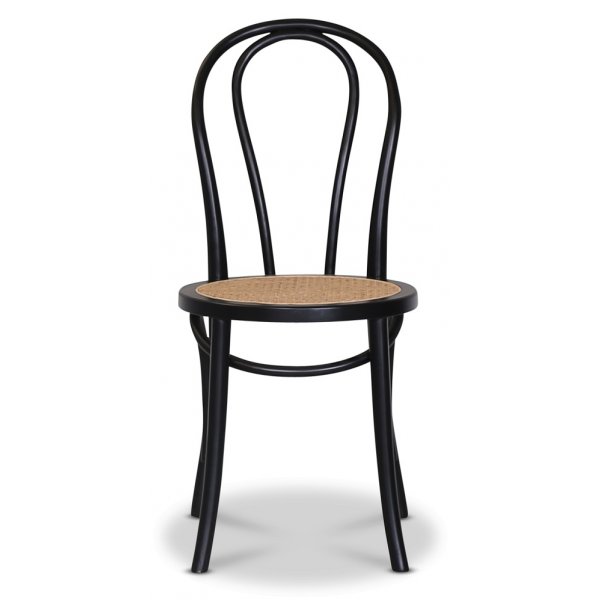 Danderyd stol Nr. 18 - Svart / rotting sete