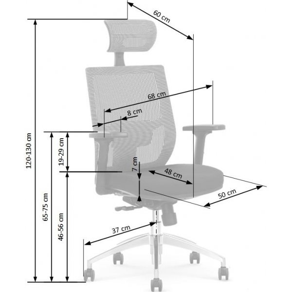 Dionne 2 Kontorstol - Svart/grå Dionne 2 Kontorstol - Svart/grå