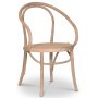 Skagen spisegruppe; rundt spisebord 120 cm - Hvit / brunbeiset eik med 4 stk Danderyd No.30 stoler whitewash