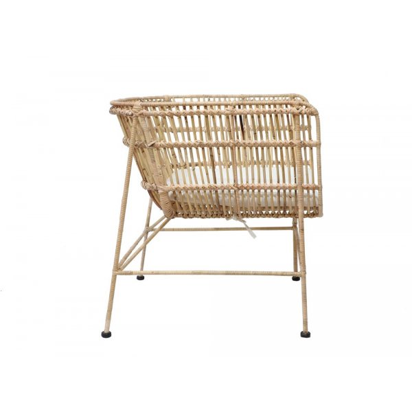 Galice sofa rotting - Natur/metall + Møbelføtter Galice sofa rotting - Natur/metall + Møbelføtter